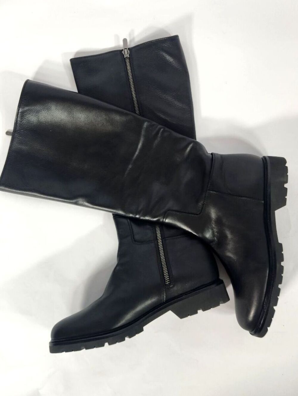 Vince Black Leather Knee-High Boots US 7.5